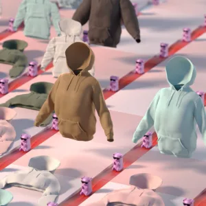 Pull&Bear: Hoodie Float, 3D animation by Lioncolony