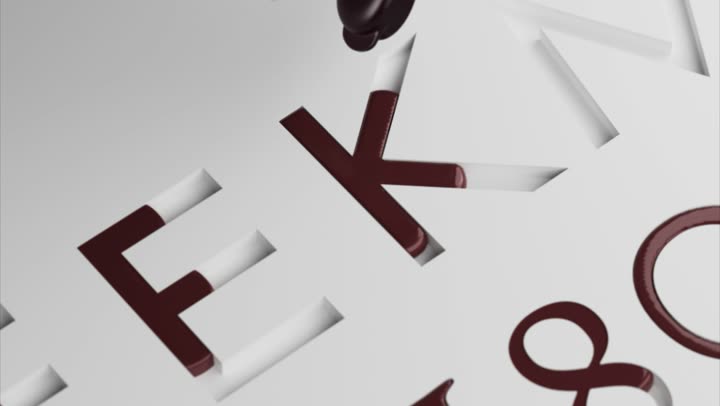 The word taking shape across the surface in chocolate.